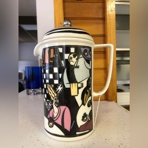 Vintage Unique Ceramic Coffee Press